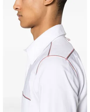 Thom Browne RWBトリム コットン シャツ - ホワイト - サムネイル5