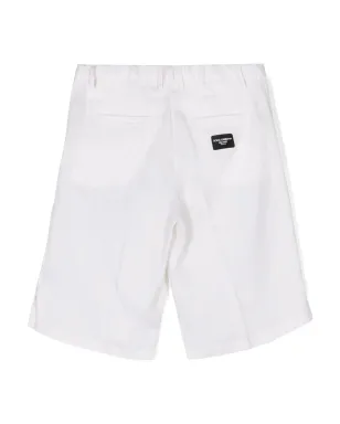 Dolce & Gabbana Kids テーラードリネンショーツ - ニュートラルカラー - サムネイル2