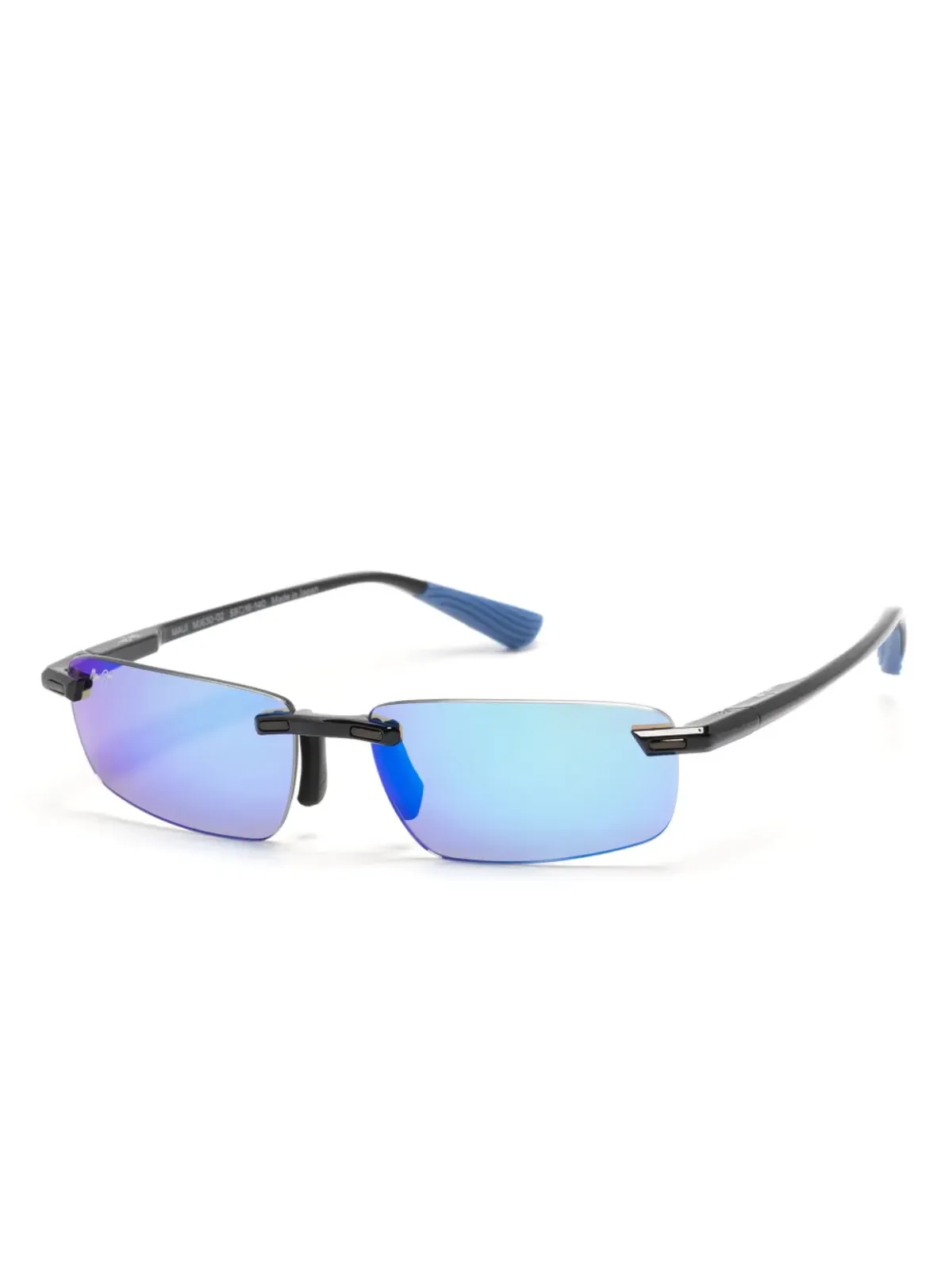 Maui Jim PolarizedPlus2® レクタングルフレーム サングラス - ブラック - 画像2