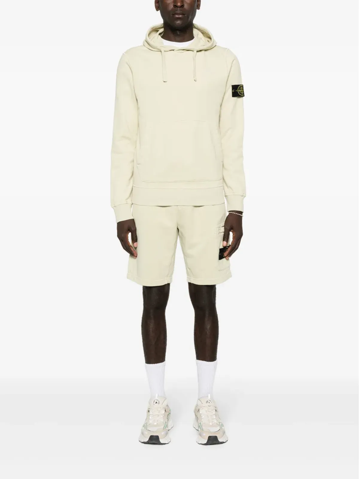 Stone Island コンパスアップリケ付きカーゴショーツ - ベージュ系 - 画像2