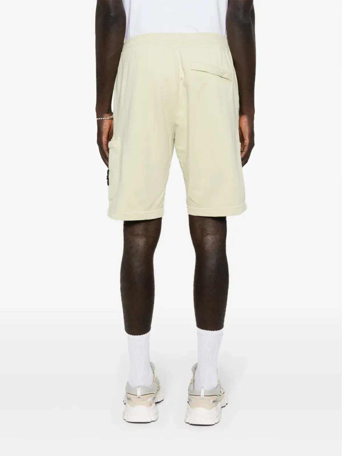 Stone Island コンパスアップリケ付きカーゴショーツ - ベージュ系 - 画像4