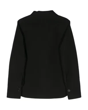 Jil Sander ポイントカラー コットン シャツジャケット - ブラック - サムネイル2