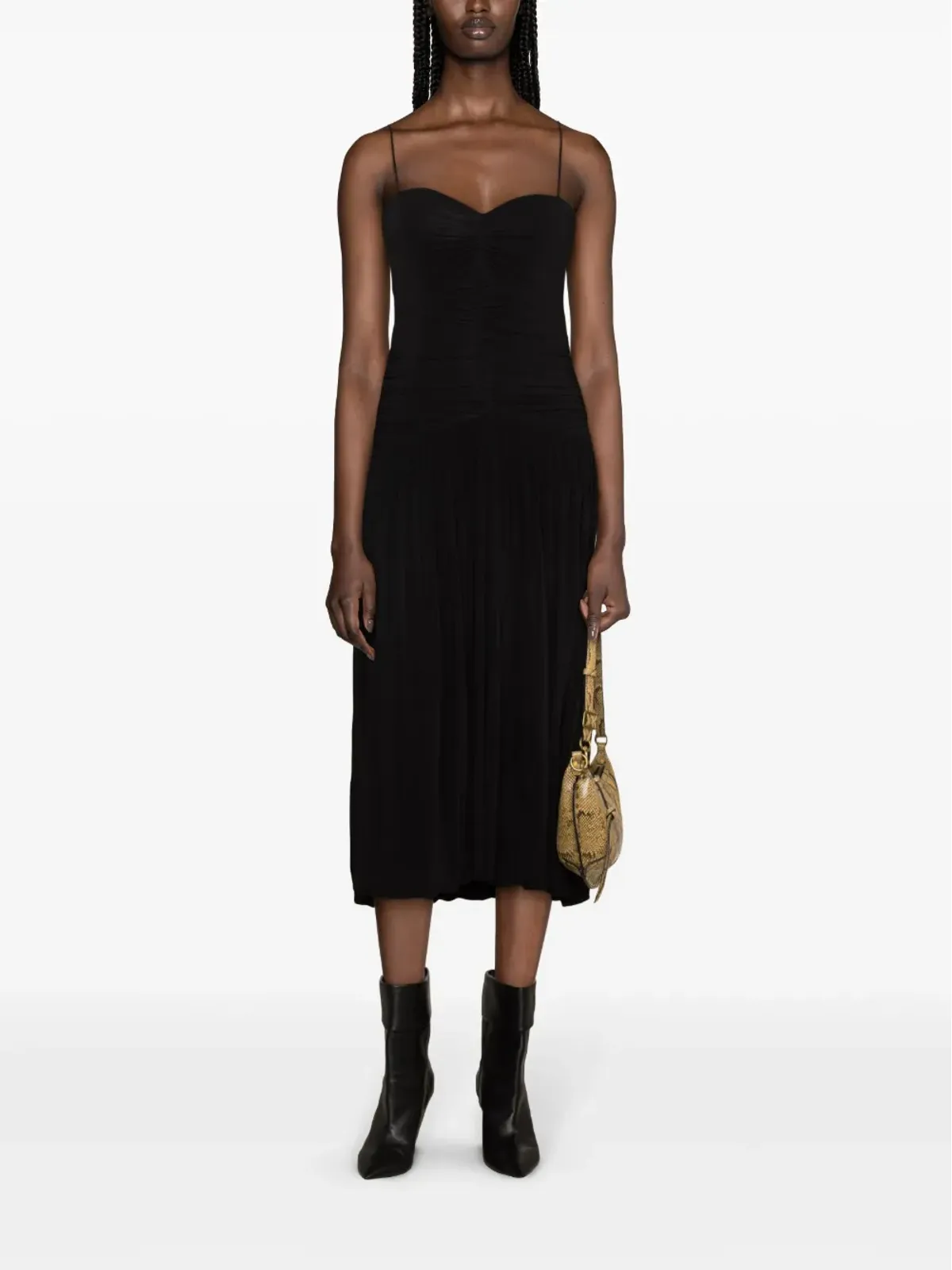 ISABEL MARANT エリザベス ギャザー入りミディドレス - 画像2