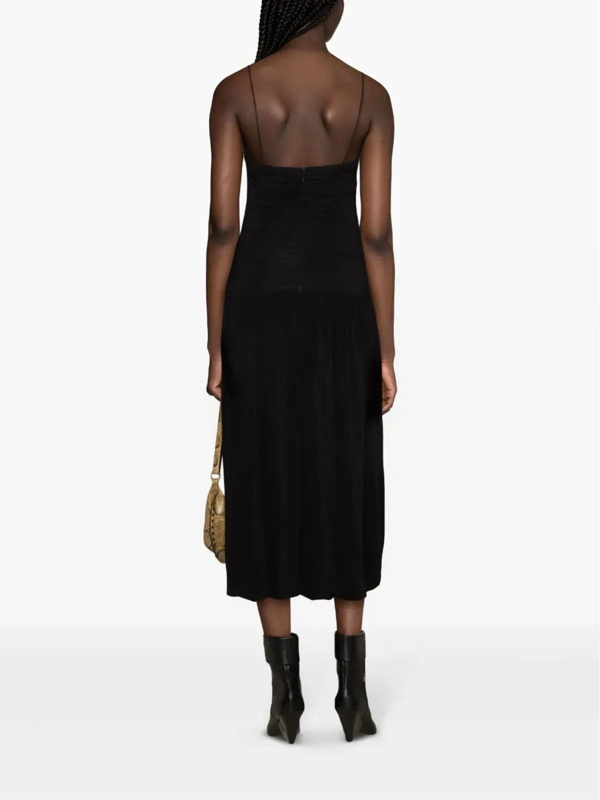 ISABEL MARANT エリザベス ギャザー入りミディドレス - 画像4