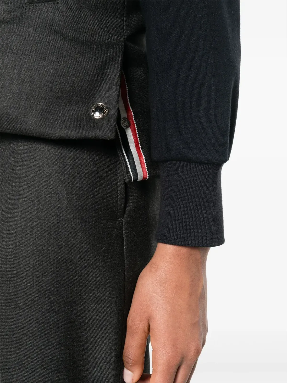 Thom Browne ベースボールカラー ウール ジレ - グレー - 画像5
