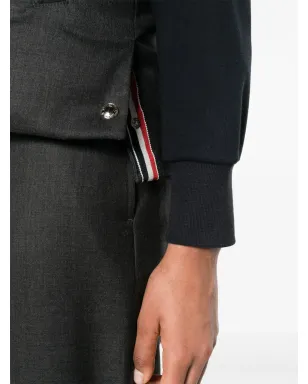 Thom Browne ベースボールカラー ウール ジレ - グレー - サムネイル5