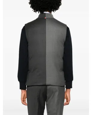 Thom Browne ベースボールカラー ウール ジレ - グレー - サムネイル4