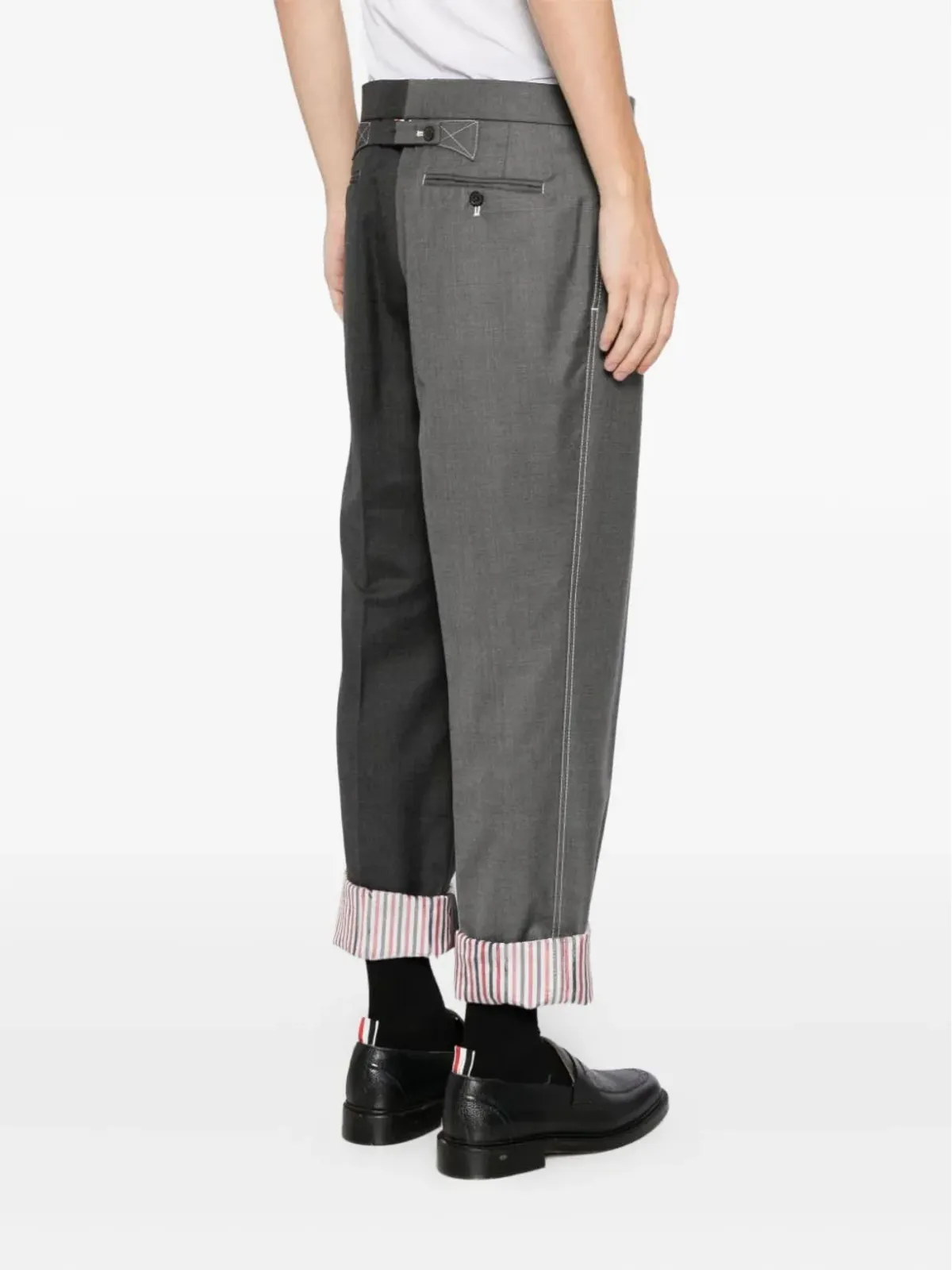 Thom Browne ツートーン ウール トラウザー - 画像4