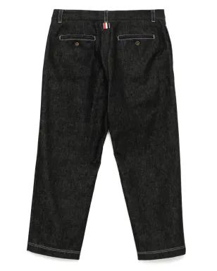 Thom Browne アンコンストラクテッド コントラストトップステッチ ジーンズ ブラック - サムネイル2