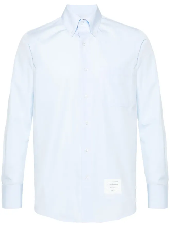 Thom Browne Thom Browne ポインテッドカラー コットンシャツ - ブルーの商品画像