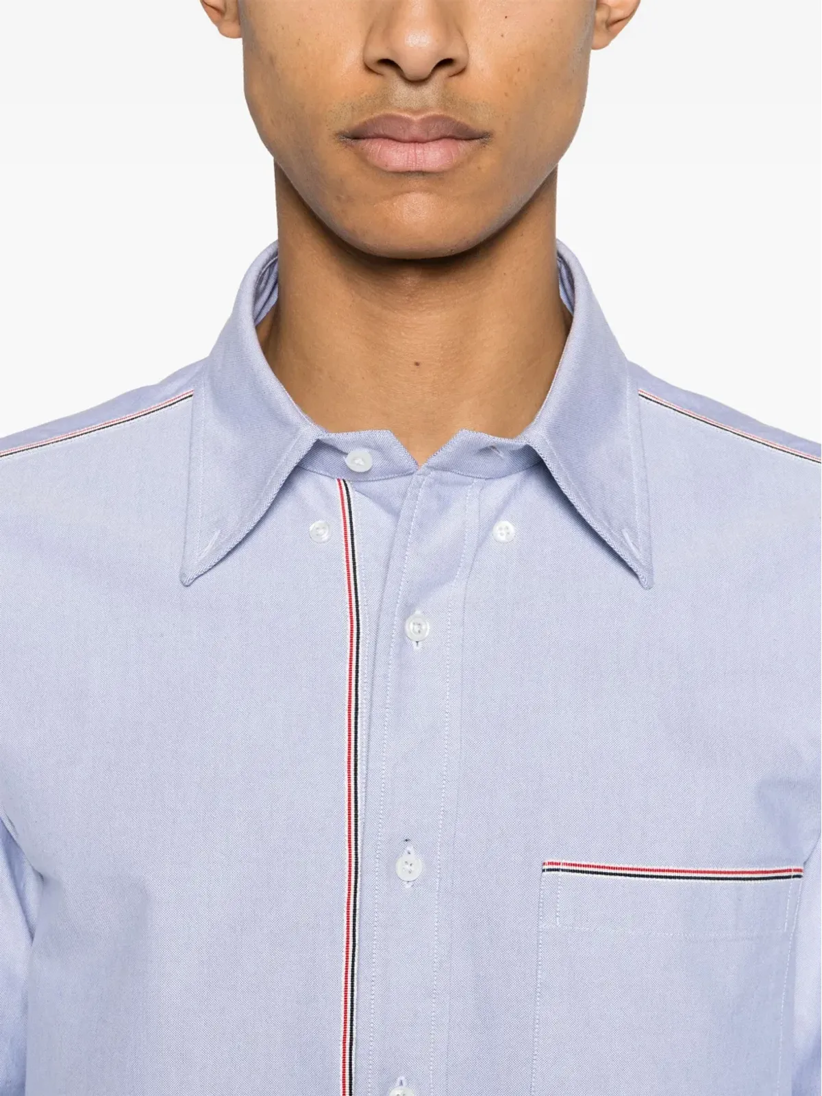 Thom Browne グログランリム コットンシャツ - 画像5