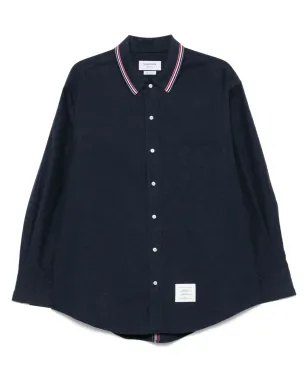 Thom Browne RWBストライプ柄フランネルシャツ ブルー - サムネイル1