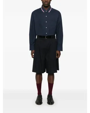 Thom Browne RWBストライプ柄フランネルシャツ ブルー - サムネイル2