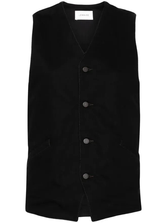 Lemaire LEMAIRE コットンデニム ベスト - ブラックの商品画像