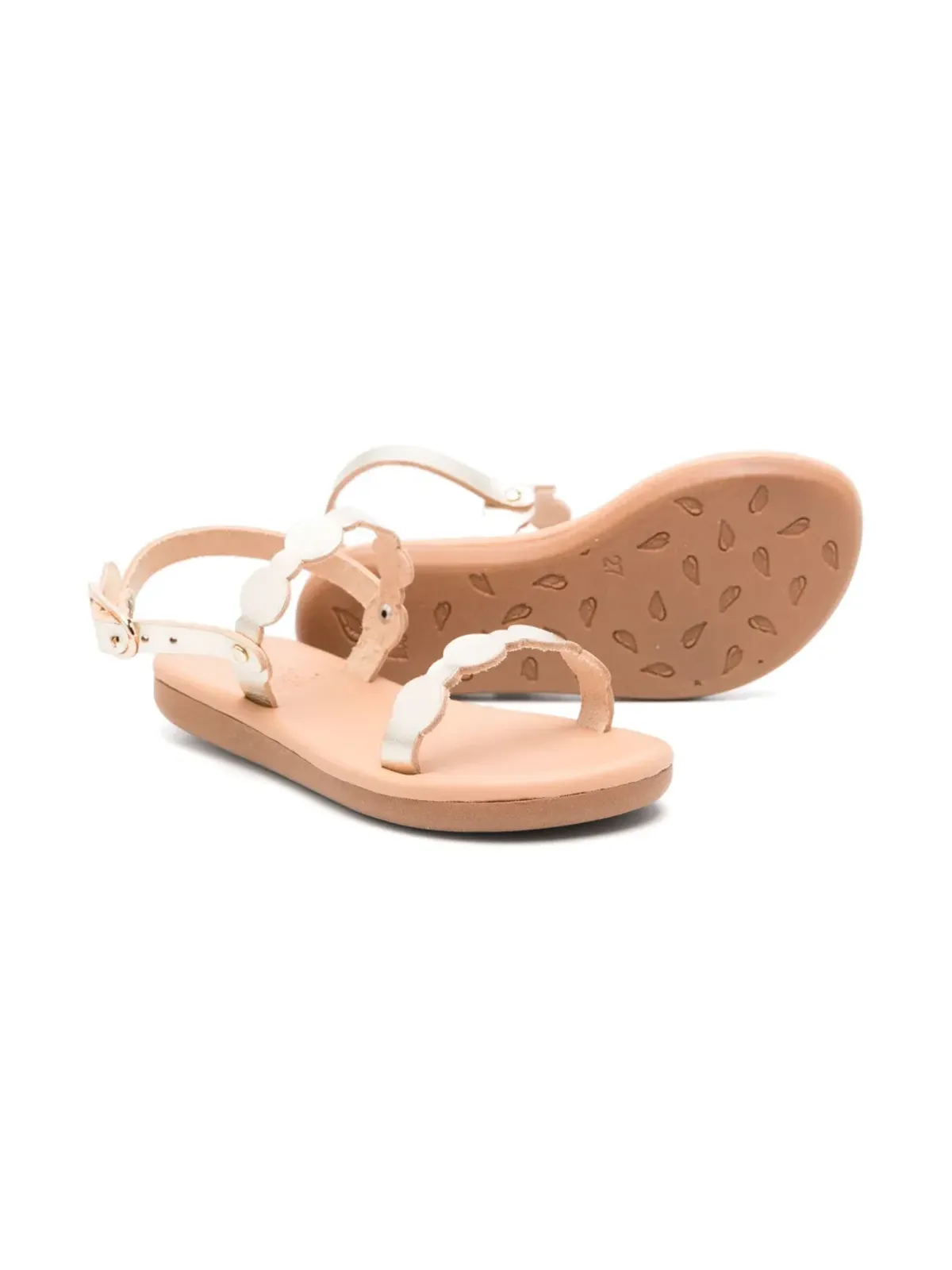ANCIENT GREEK SANDALS KIDS オープントゥレザーサンダル - 画像2