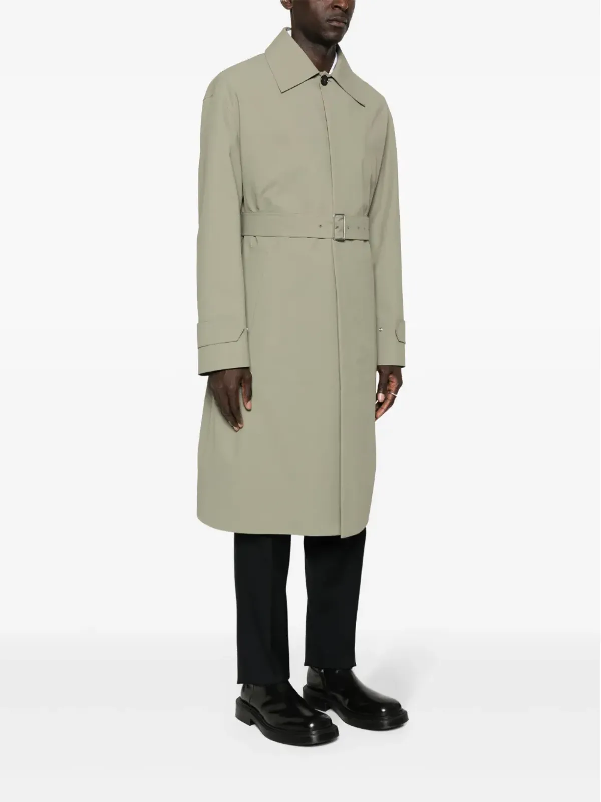 Jil Sander ミディ丈トレンチコート - グリーン - 画像3