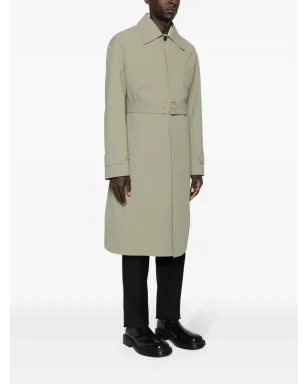 Jil Sander ミディ丈トレンチコート - グリーン - サムネイル3