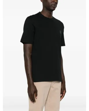 Brunello Cucinelli ロゴプリント Tシャツ ブラック - サムネイル3