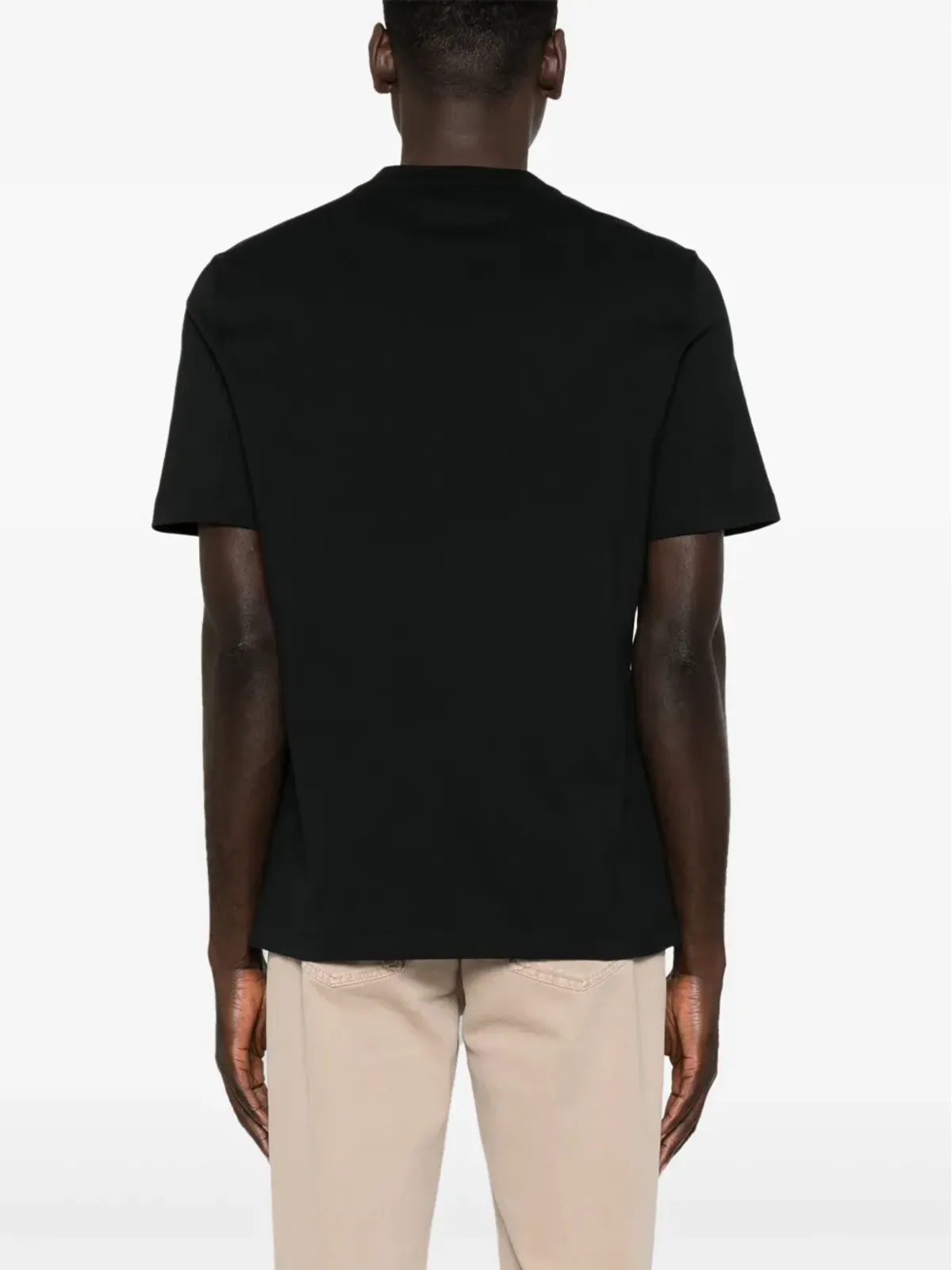 Brunello Cucinelli ロゴプリント Tシャツ ブラック - 画像4