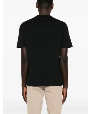 Brunello Cucinelli ロゴプリント Tシャツ ブラック - サムネイル4