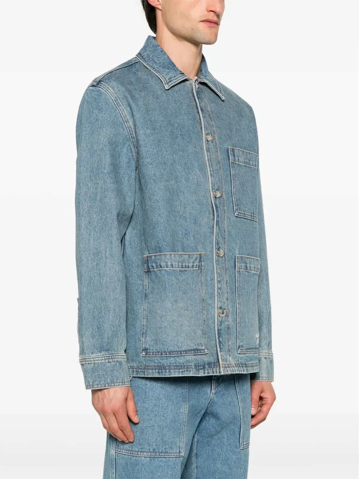 Maison Kitsuné スプレッドカラー デニムジャケット - 画像2