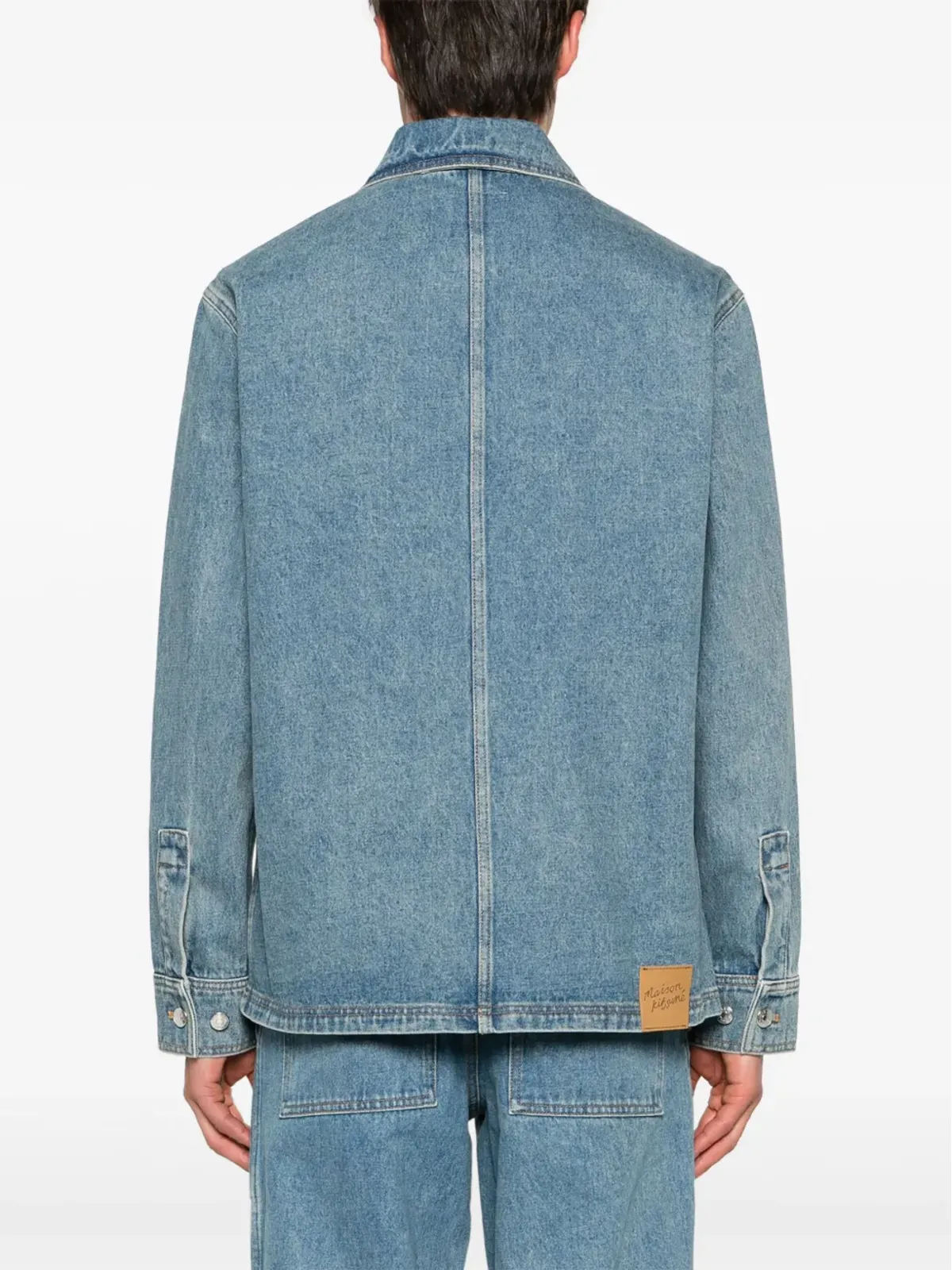 Maison Kitsuné スプレッドカラー デニムジャケット - 画像3