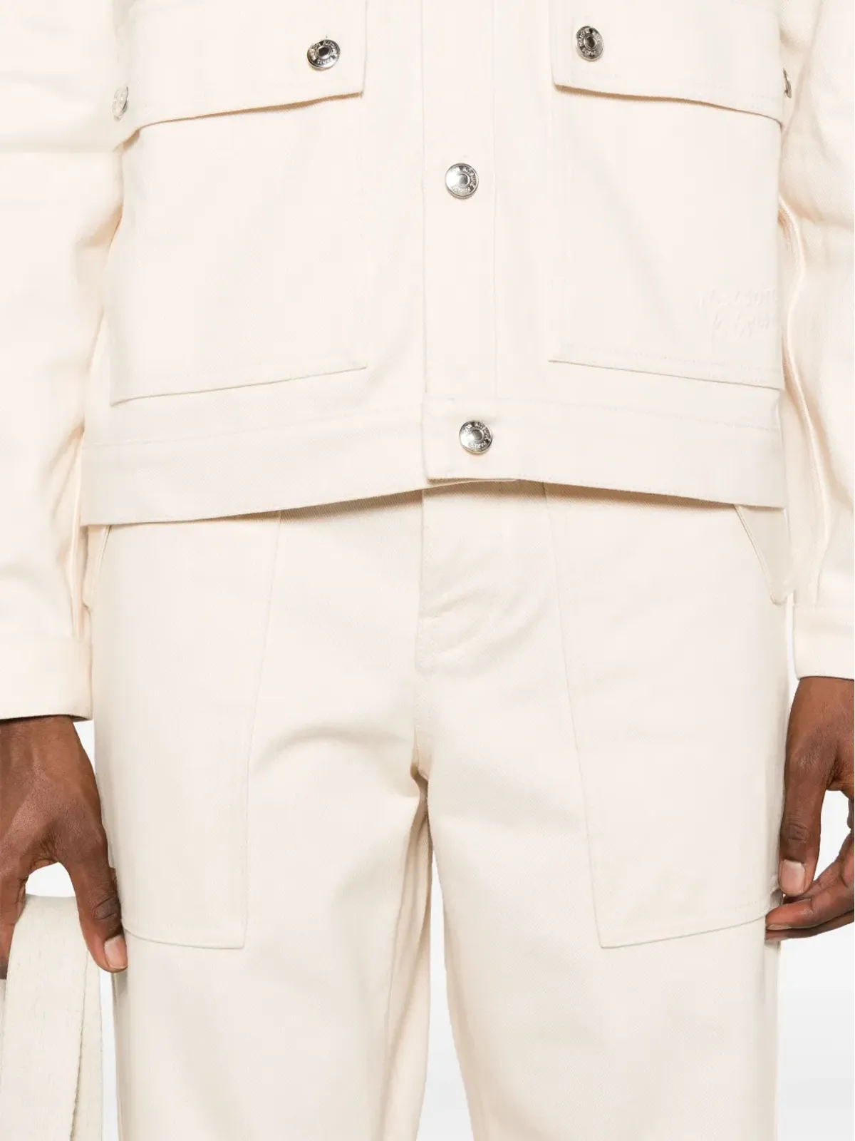 Maison Kitsuné ミッドライズ・ストレートジーンズ - ニュートラルカラー - 画像5