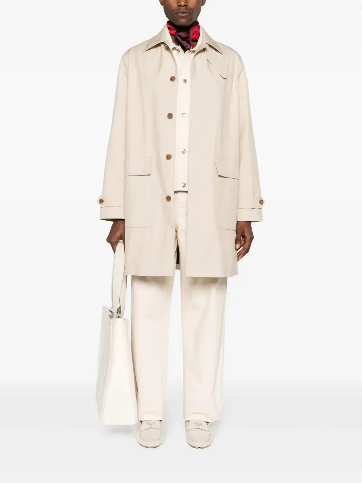 Maison Kitsuné ミッドライズ・ストレートジーンズ - ニュートラルカラー - 画像2