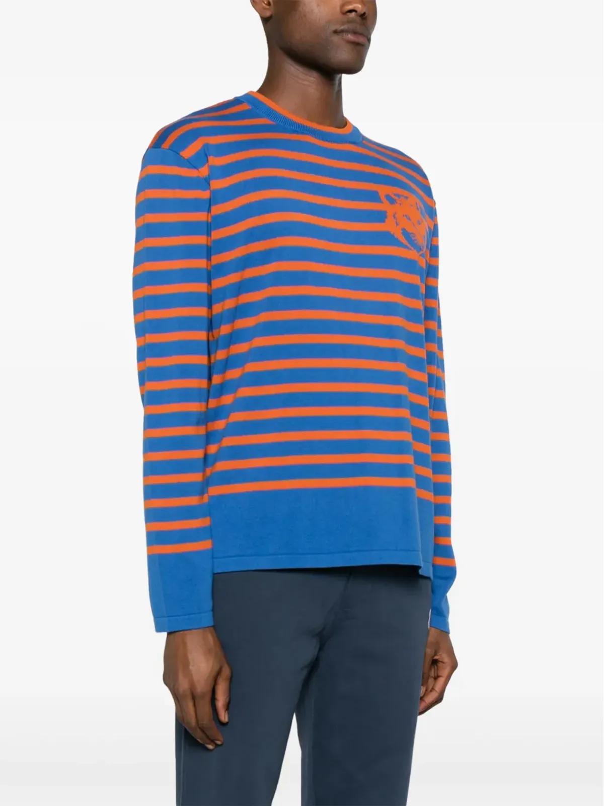 Maison Kitsuné ロゴインターシャ コットン ジャンパー - 画像3