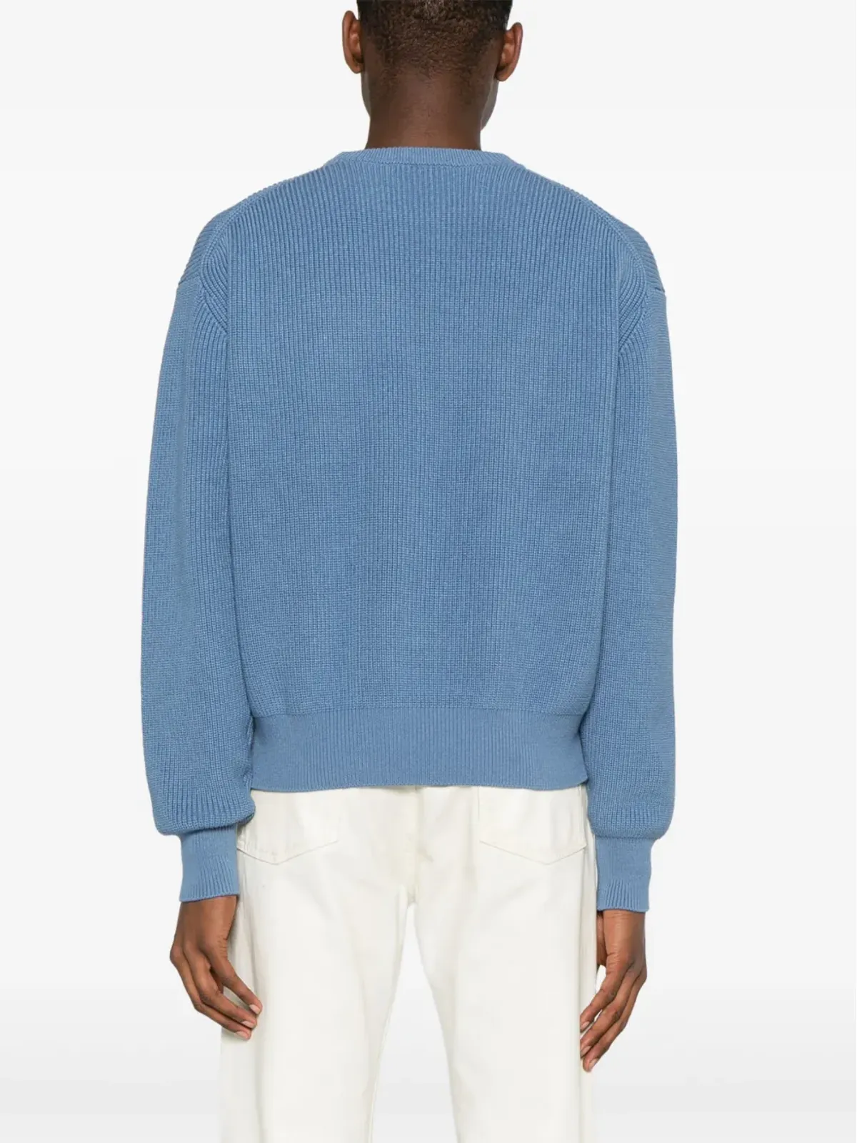 Maison Kitsuné ロゴパッチ付きリブ編みセーター - 画像4