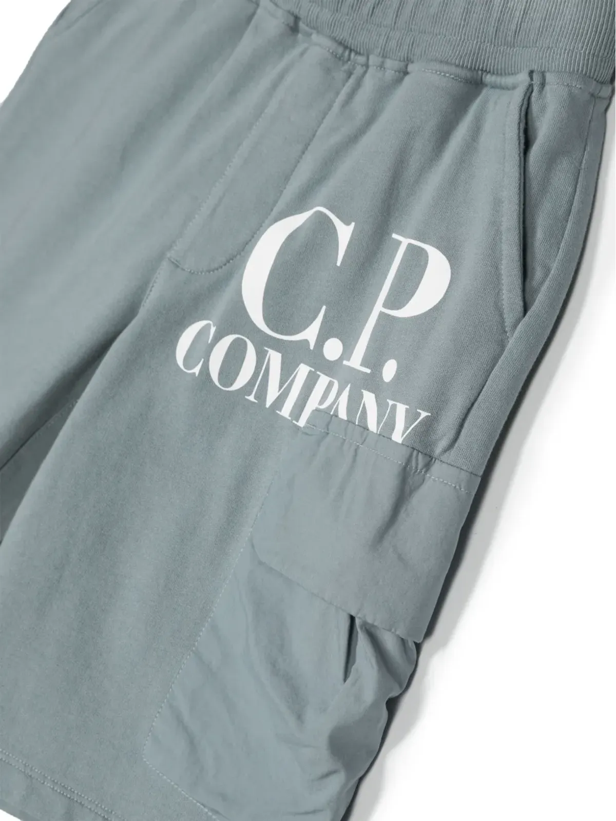 C.P. Company Kids ロゴプリント コットンショーツ - 画像3