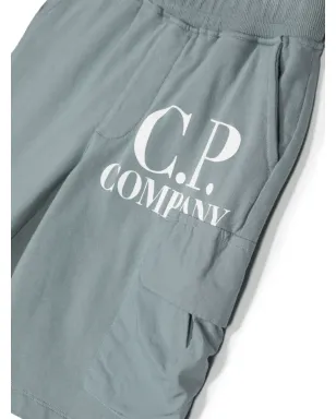 C.P. Company Kids ロゴプリント コットンショーツ - サムネイル3