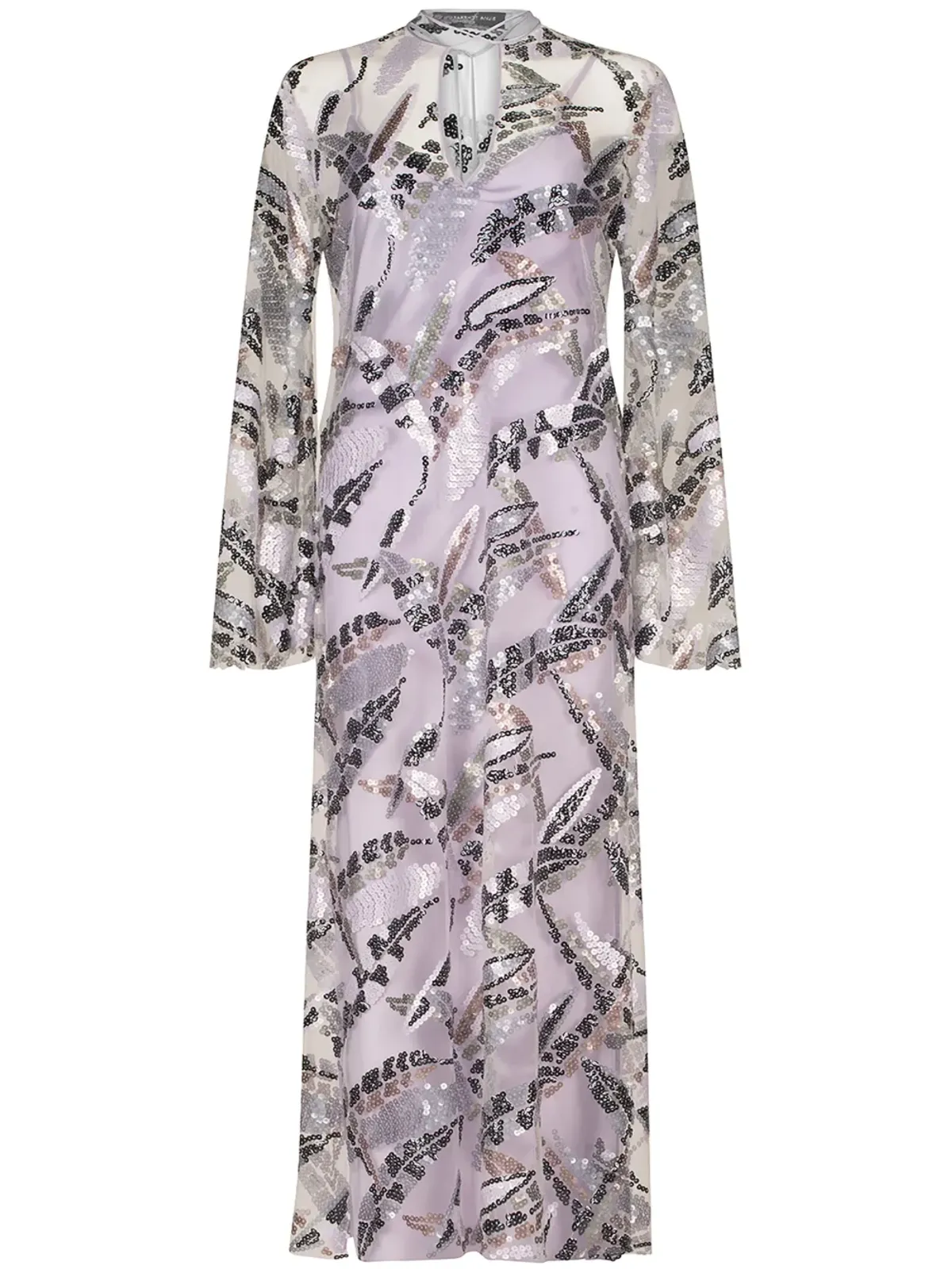 Silvia Tcherassi アンドリア スパンコール装飾マキシドレス - 画像1