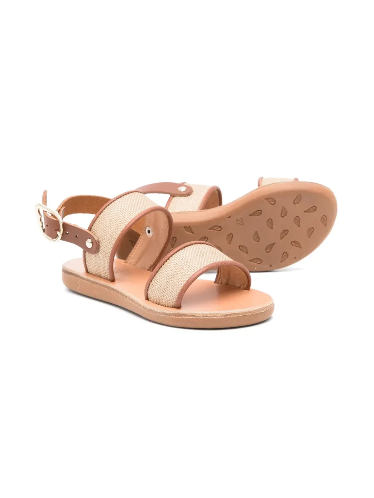 ANCIENT GREEK SANDALS KIDS Little Clio レザーサンダル - Neutrals - 画像2