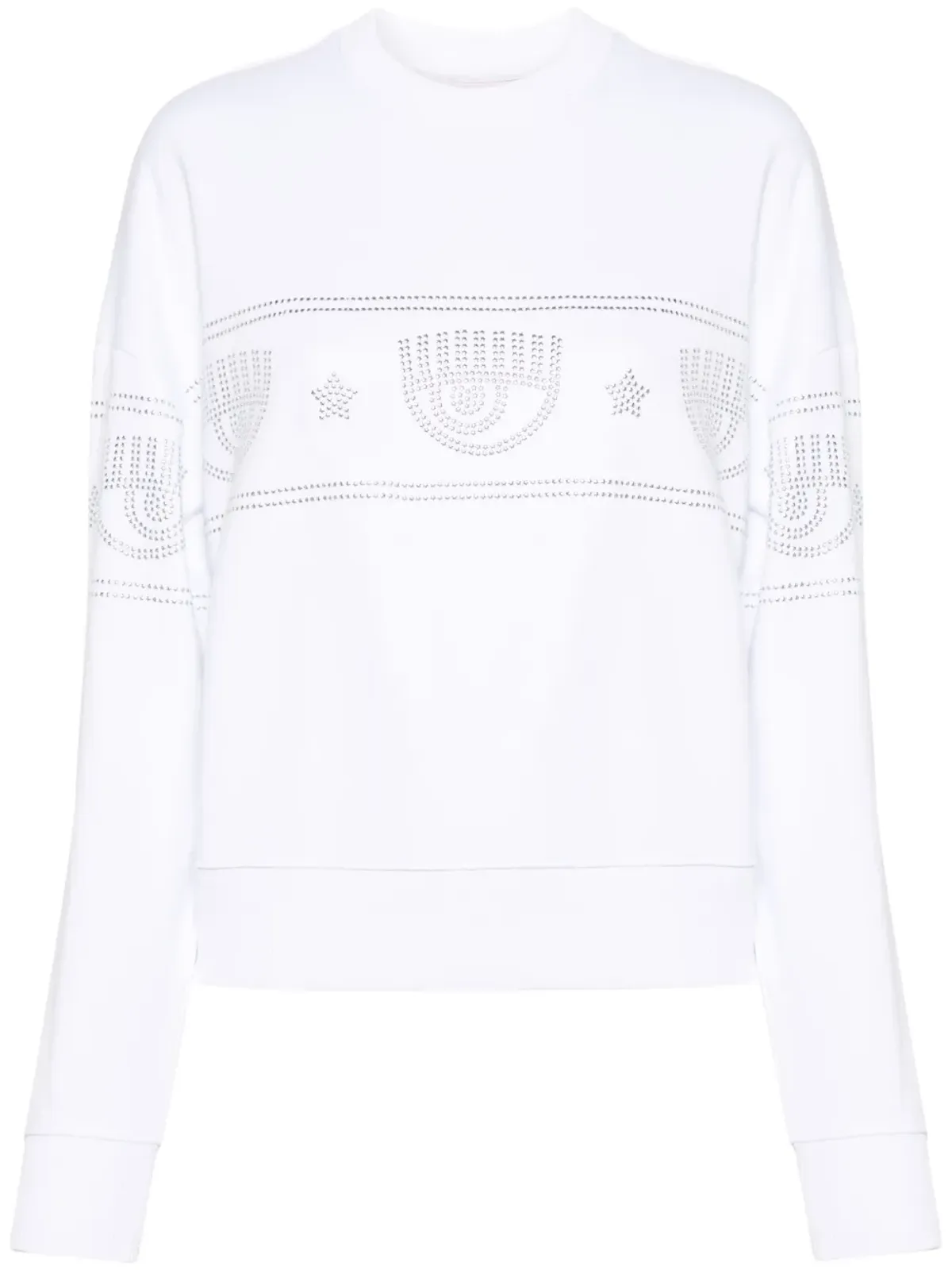Chiara Ferragni Logomania スタッズ装飾スウェット - 画像1