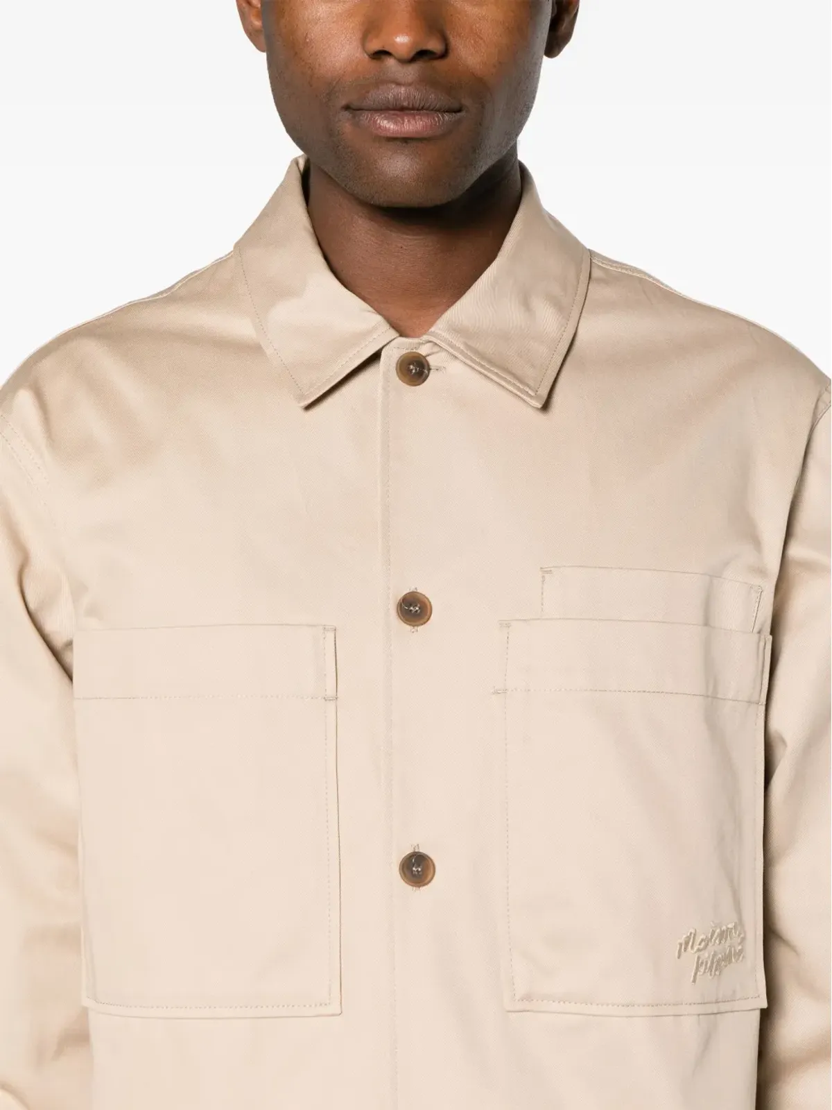 Maison Kitsuné ボタンアップ コットン オーバーシャツ - 画像5