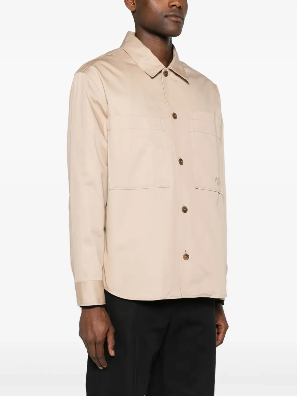 Maison Kitsuné ボタンアップ コットン オーバーシャツ - 画像3