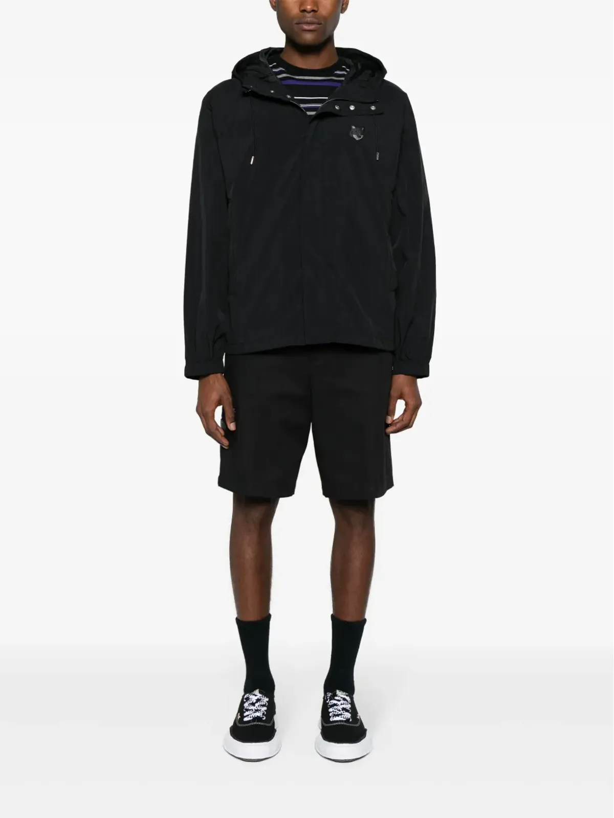Maison Kitsuné Chillax Fox フード付きウィンドブレーカー - 画像2