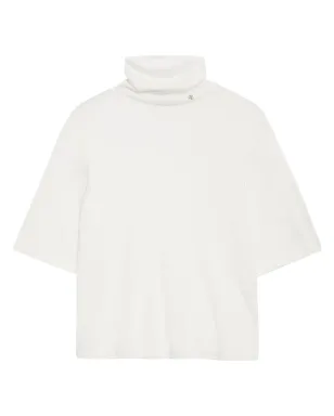 ANINE BING コービン モーダルカシミヤ混紡 ロールネックトップ - ホワイト - サムネイル1