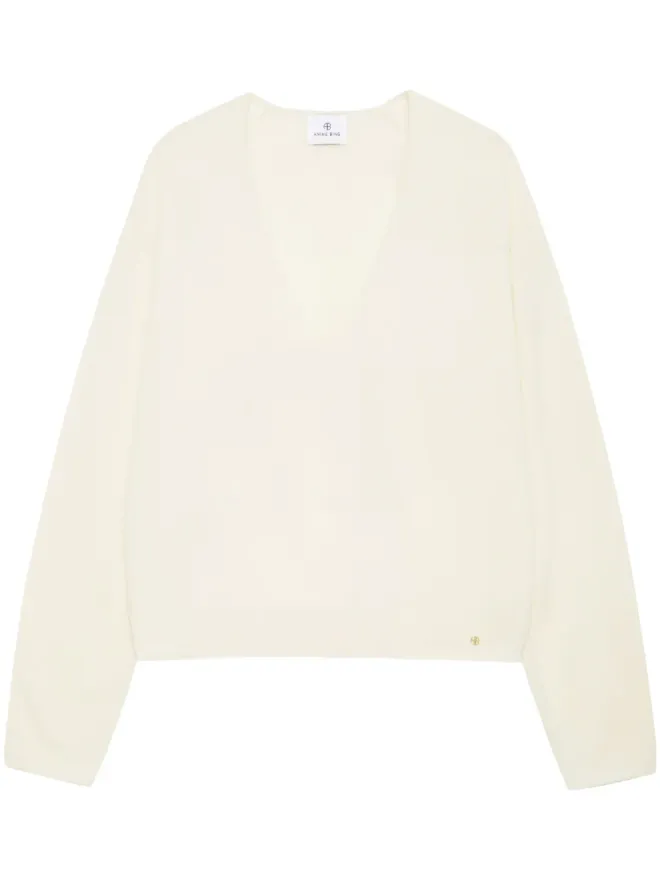 ANINE BING ANINE BING Athena カシミヤセーター - ニュートラルカラーの商品画像
