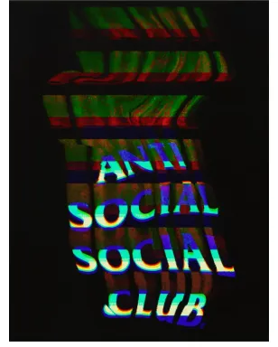 Anti Social Social Club Channel 747フーディ - ブラック - サムネイル3