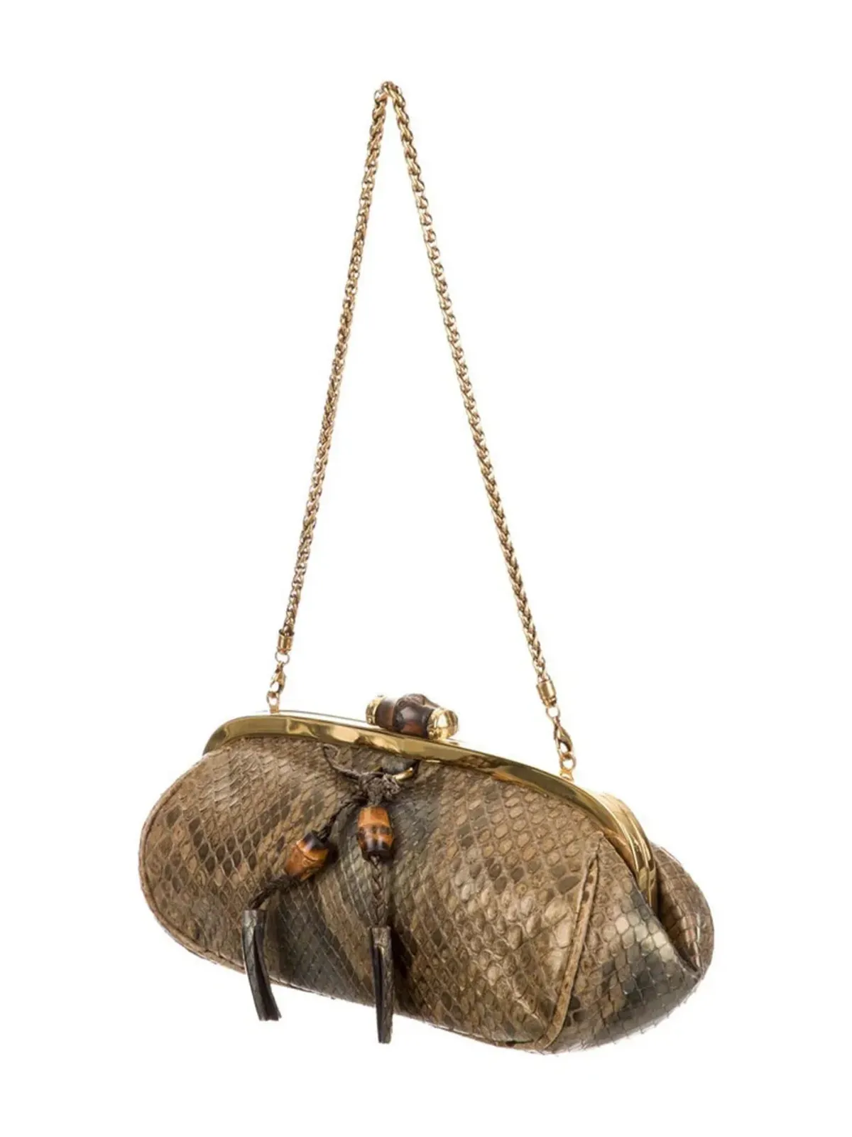 Gucci ビンテージ レザー ミニショルダーバッグ - ブラウン - 画像2