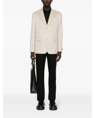 Prada 三角ロゴ カシミヤ ブレザー - サムネイル2