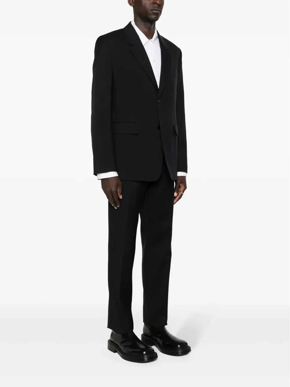 Jil Sander ウール シングルブレスト スーツ - ブルー - 画像3