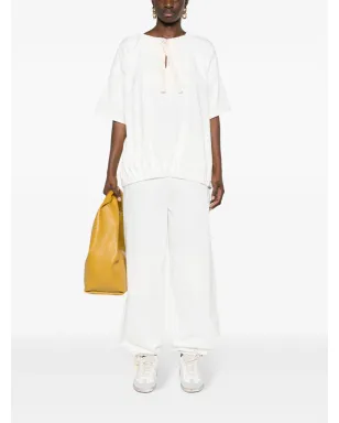 Jil Sander ベルト付きコットンパンツ - White - サムネイル2