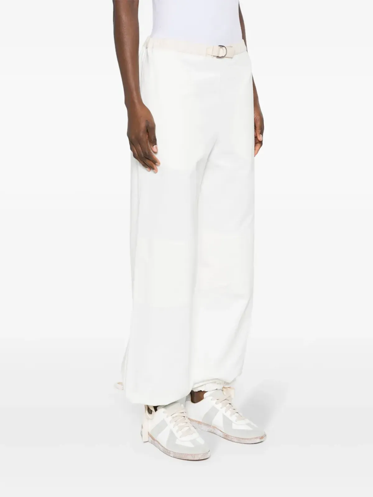 Jil Sander ベルト付きコットンパンツ - White - 画像3