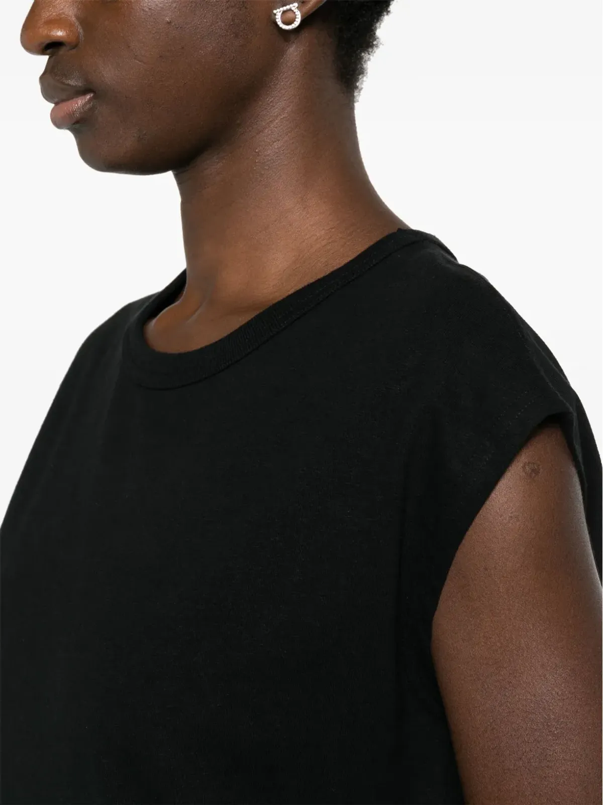 LEMAIRE ノースリーブ ジャージーTシャツ - ブラック - 画像5