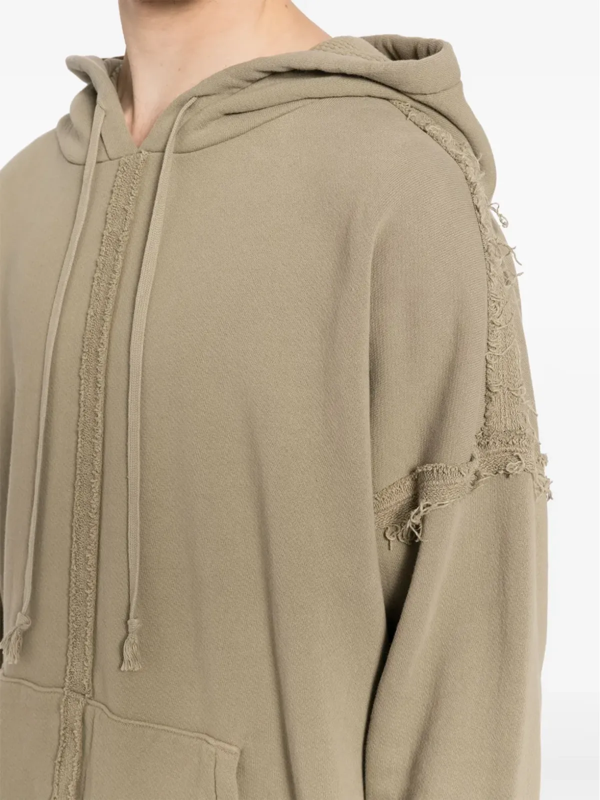 Greg Lauren ディストレスト コットン フーディ - 画像5