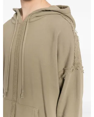 Greg Lauren ディストレスト コットン フーディ - サムネイル5