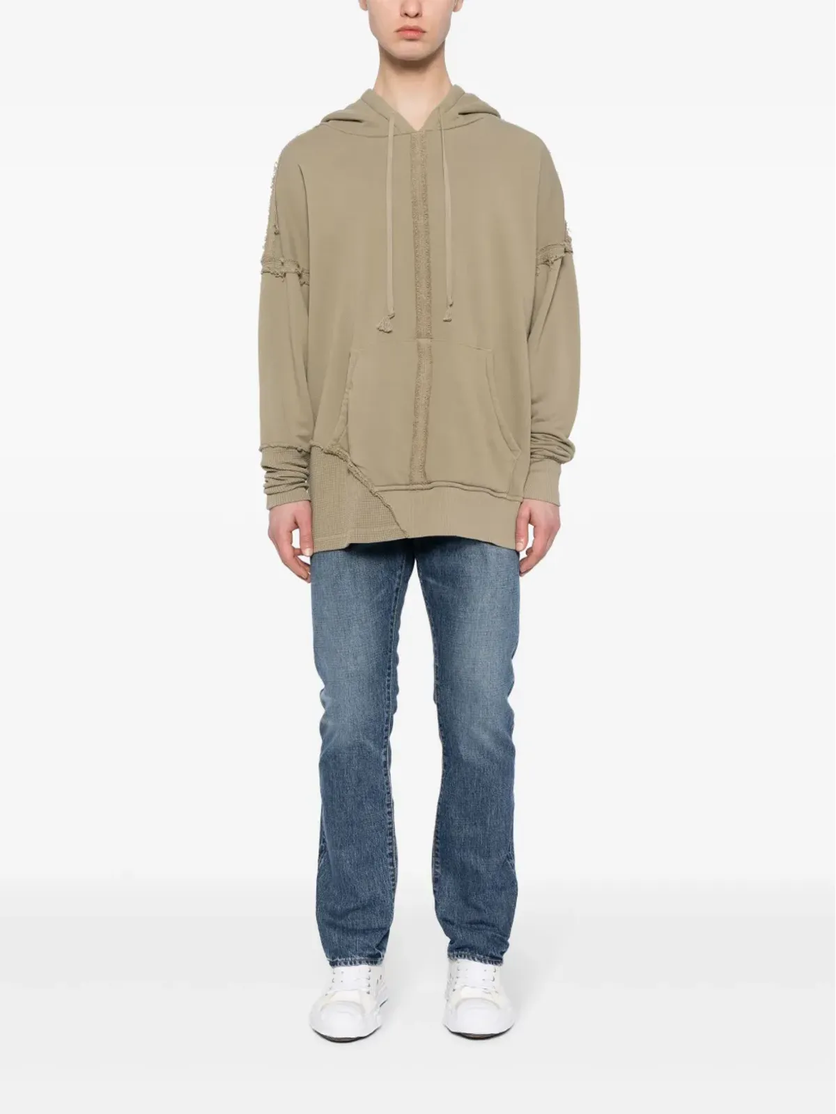 Greg Lauren ディストレスト コットン フーディ - 画像2